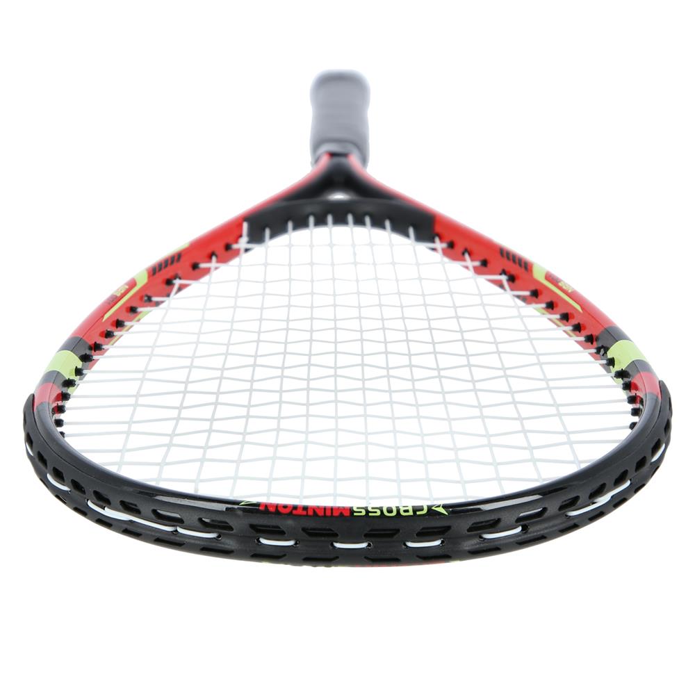 NILS Crossminton-Set, Rot, 2x Schläger, 3x Federbälle (Speeders), 1x Schutzhülle