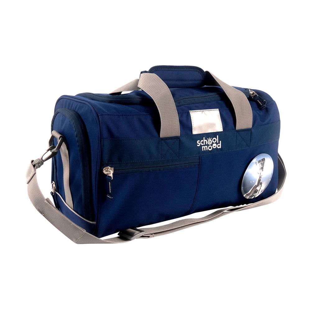 School-Mood Sporttasche Paul (Fußball, blau)