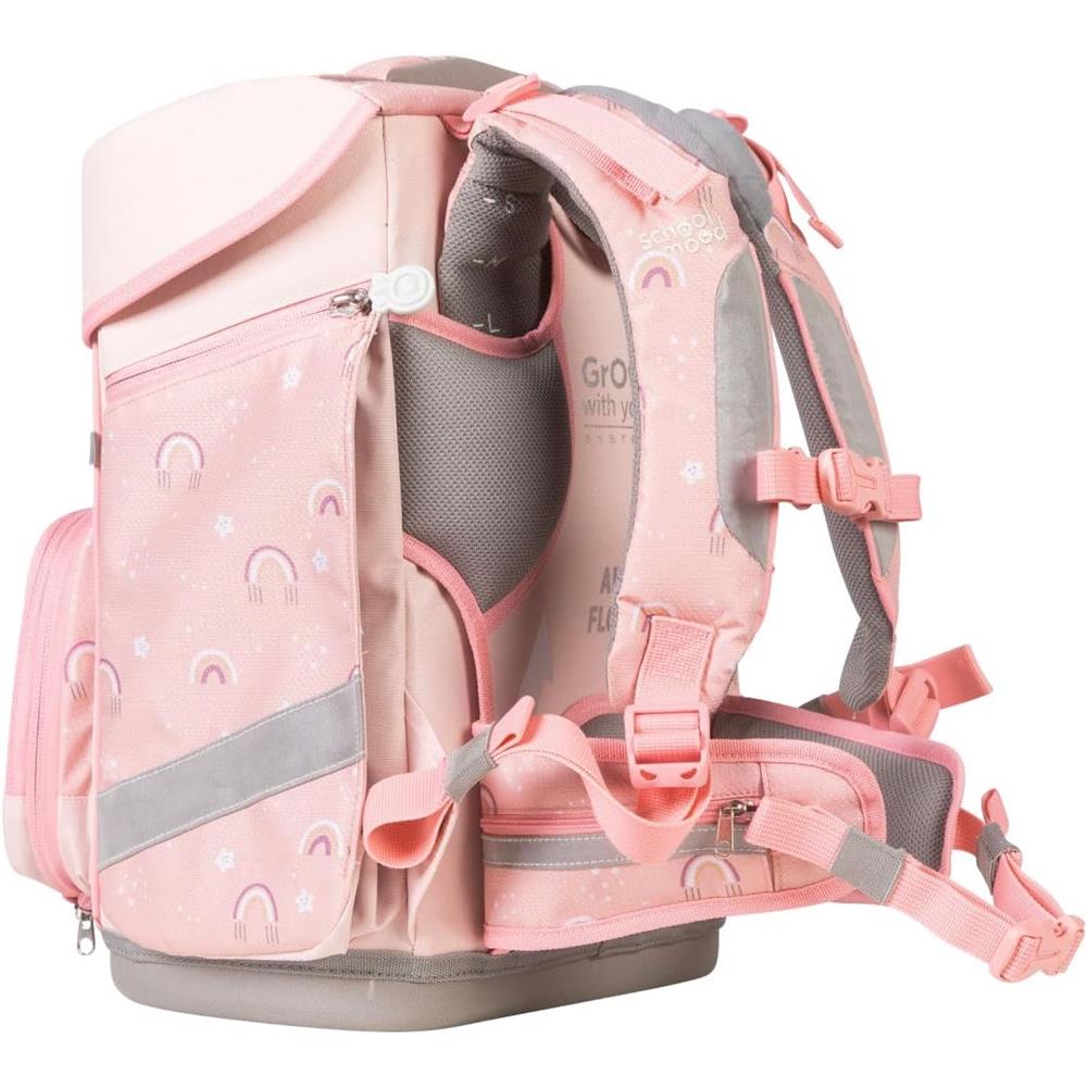 School-Mood Schulranzenset Champion Maxx Pro Rainbow, 7-teilig