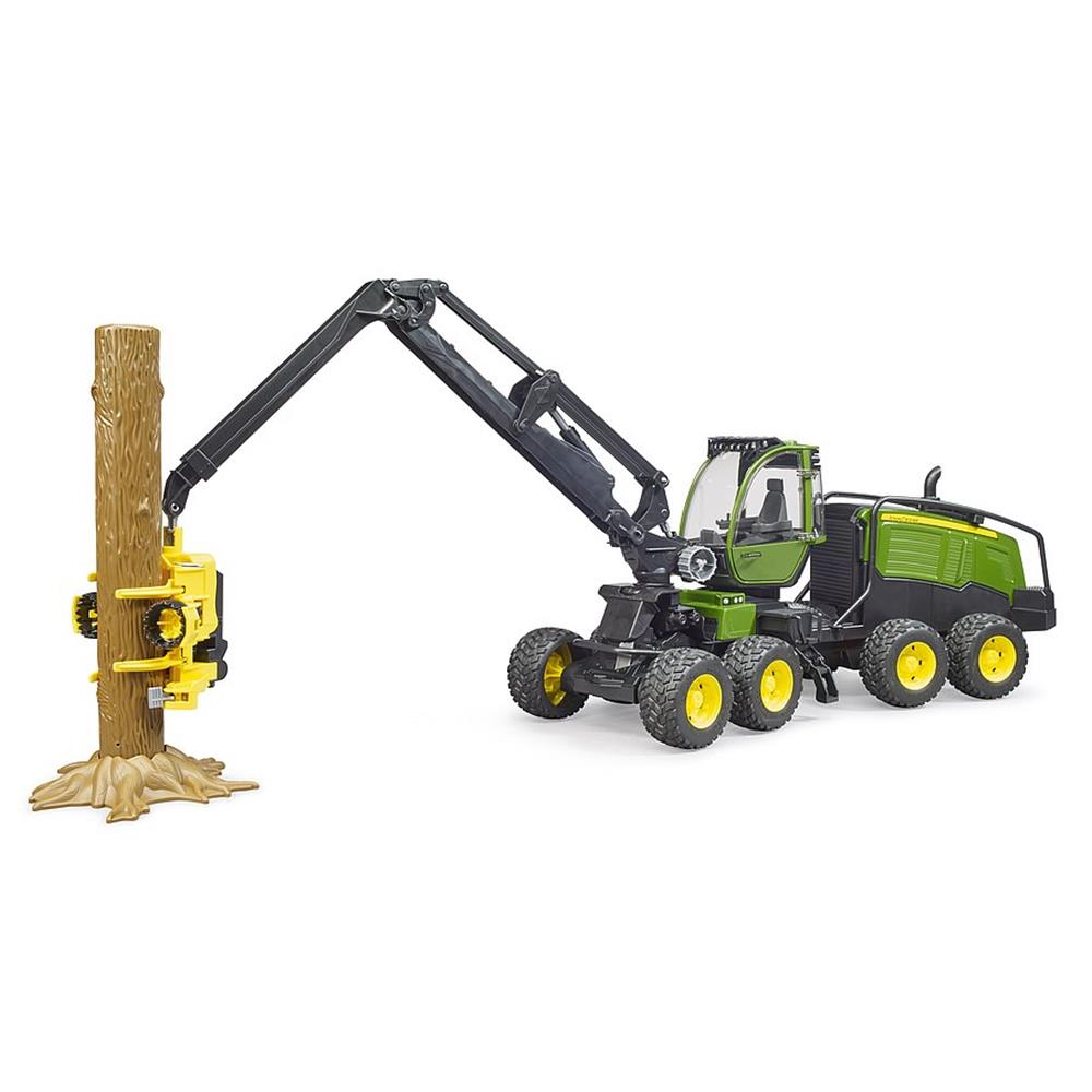 Bruder 02135 - John Deere 1270G Harvester mit 1 Baumstamm