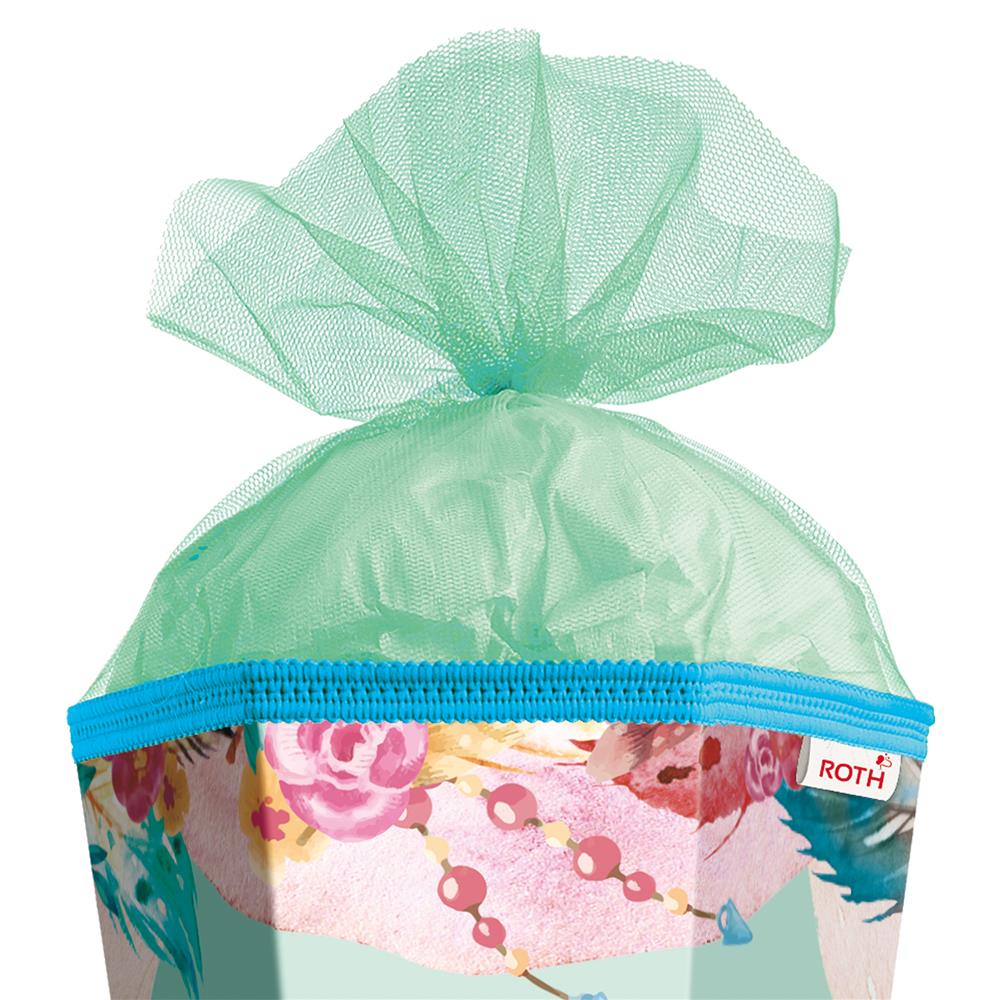 Roth Schultüte Eule Lieselotte, 85cm, eckig, Rot(h)-Spitze, Tüllverschluss