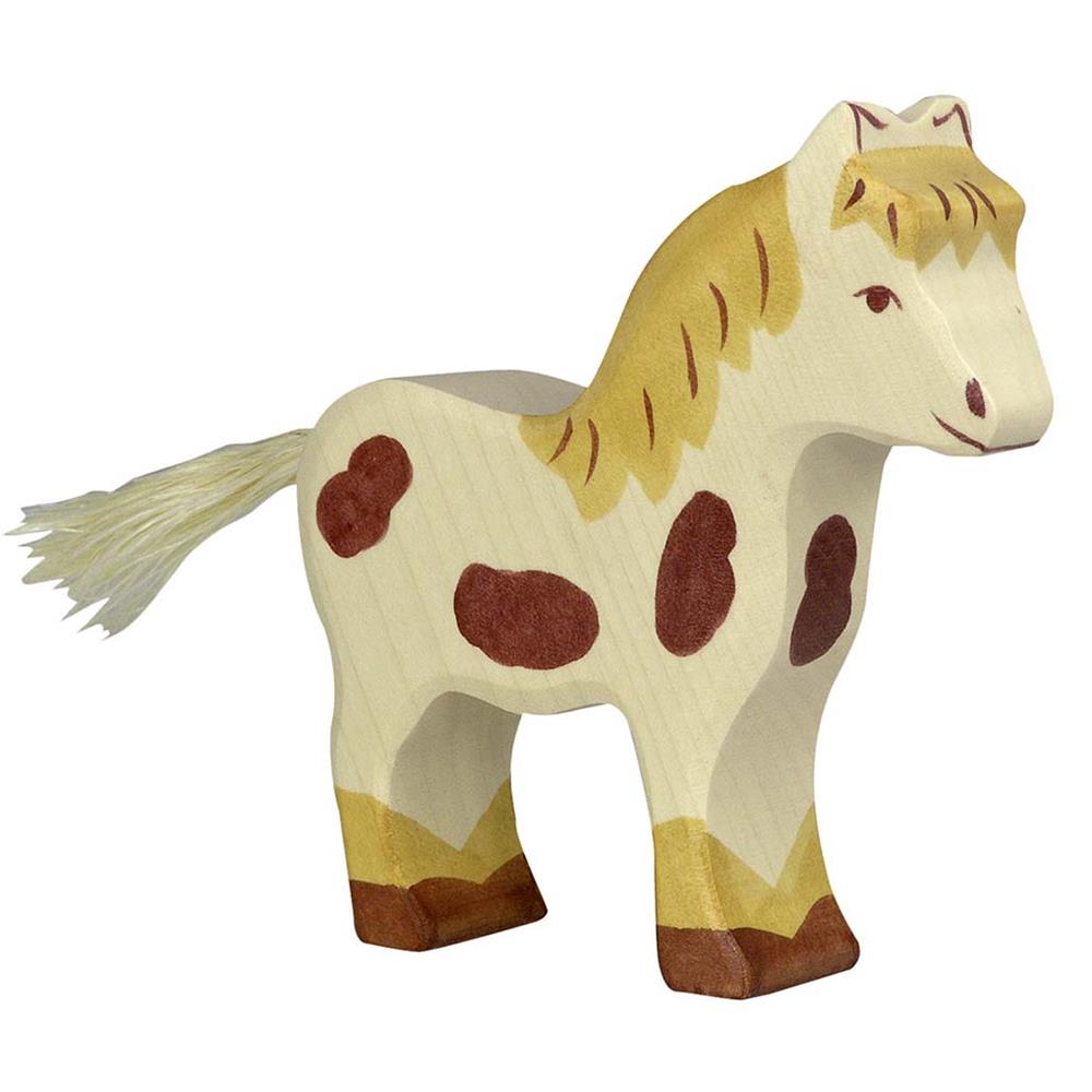 Holztiger Holzfigur - Pony, Holzspielzeug, ab 3 Jahren