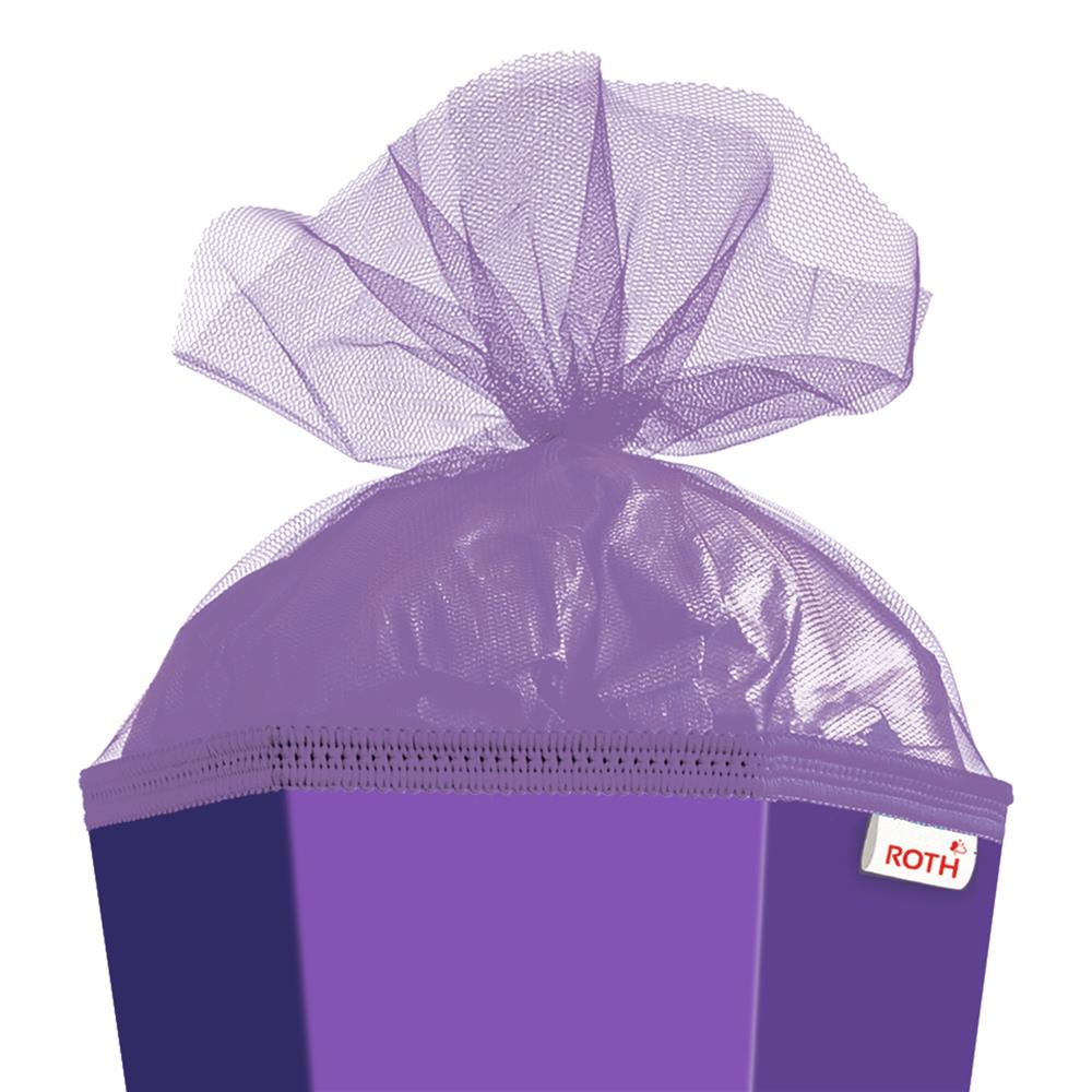 Roth Schultüte-Rohling/Basteltüte, lila, 85cm, eckig, Rot(h)-Spitze, mit Tüllverschluss (lila)