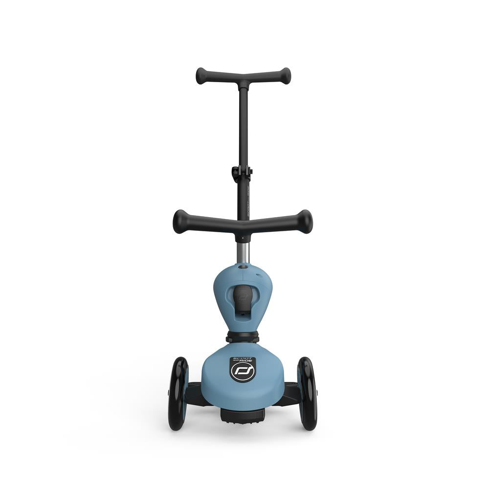 Scoot & Ride Highwaykick 1 Push and Go, steel - Kinderroller mit Schiebestange