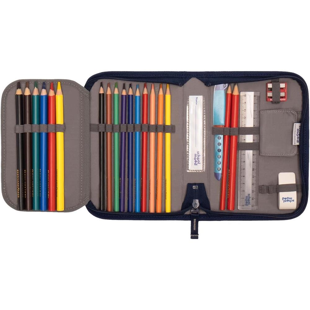 School-Mood Schulranzenset Timeless Pro, Felix (Wolf), 7-teilig