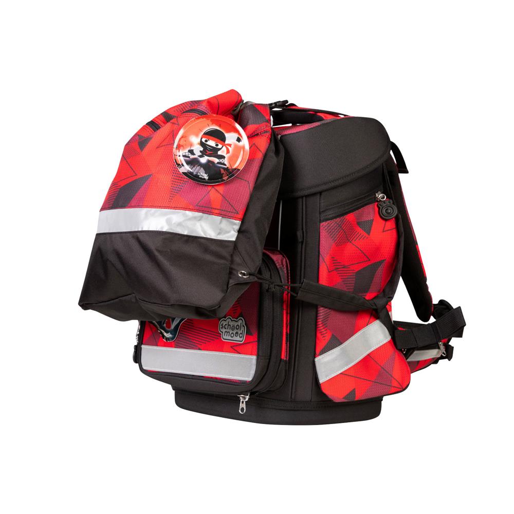 School-Mood Schulranzen Set Champion Maxx Pro Kai (Ninja) 7-teilig mitwachsend