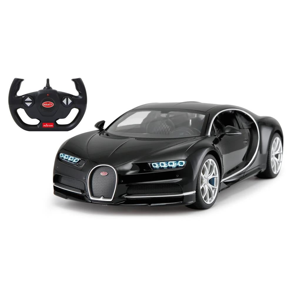 Jamara Bugatti Chiron 1:14 schwarz 2,4GHz Ferngesteuertes Auto mit LED Fahrlicht