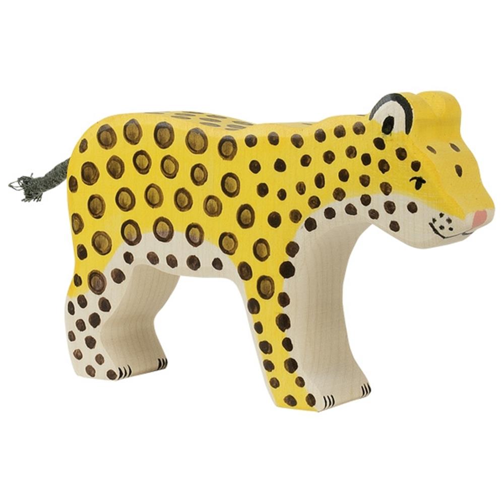 Holztiger Holzfigur - Leopard, Tierfigur