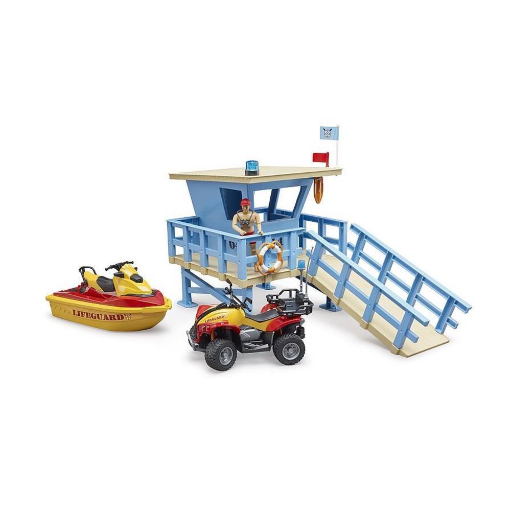 Bruder 62785 - bworld Life Guard mit Stand Up Paddle