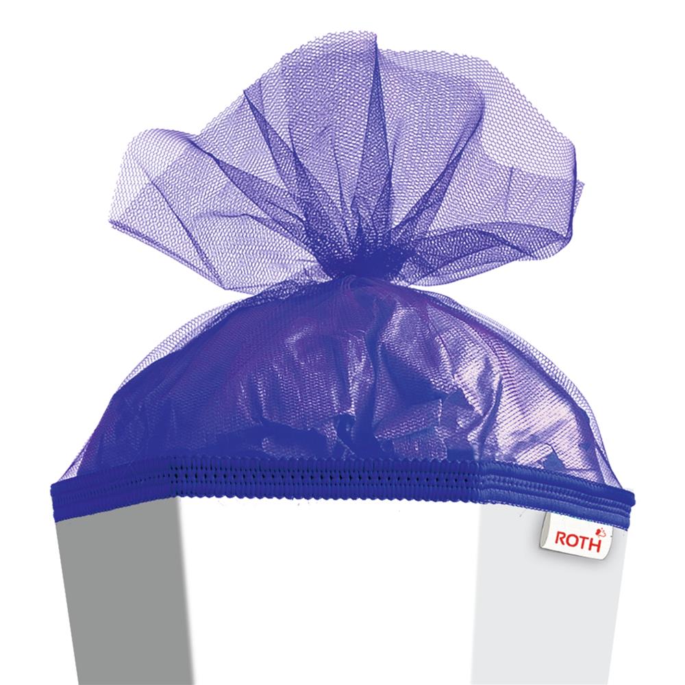 Roth Schultüte-Rohling/Basteltüte, weiß, 85cm, eckig, Rot(h)-Spitze, mit Tüllverschluss (blau)