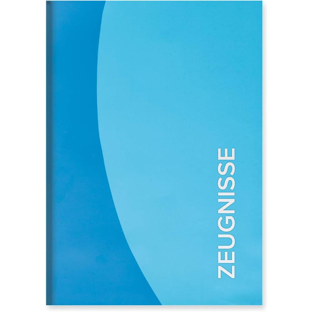 Roth Zeugnismappe Duo Blau, mit 12 A4 Klarsichthüllen, dokumentenecht
