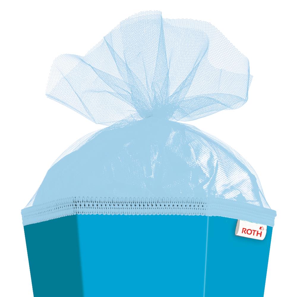 Roth Schultüte-Rohling/Basteltüte, pazifikblau, 85cm, eckig, Rot(h)-Spitze, mit Tüllverschluss