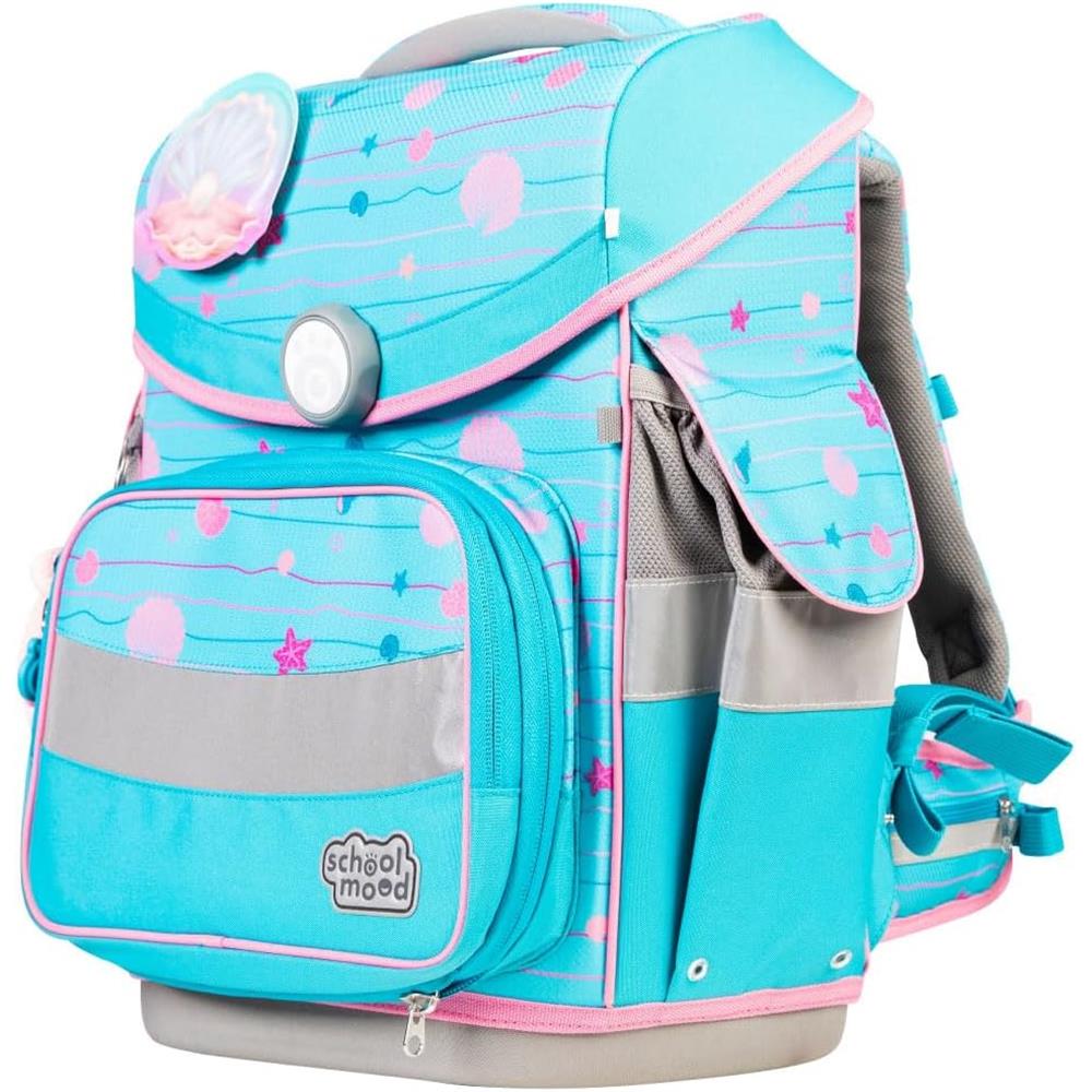 School-Mood Schulranzenset Timeless Pro, Lilly (Mermaid), 7-teilig