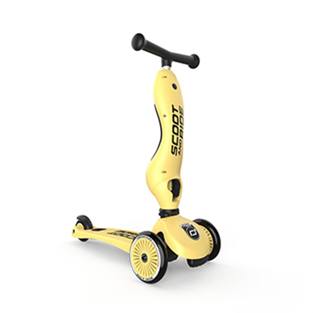 Scoot & Ride Highwaykick 1, lemon - 2in1 Kinderroller, ab 1 Jahr