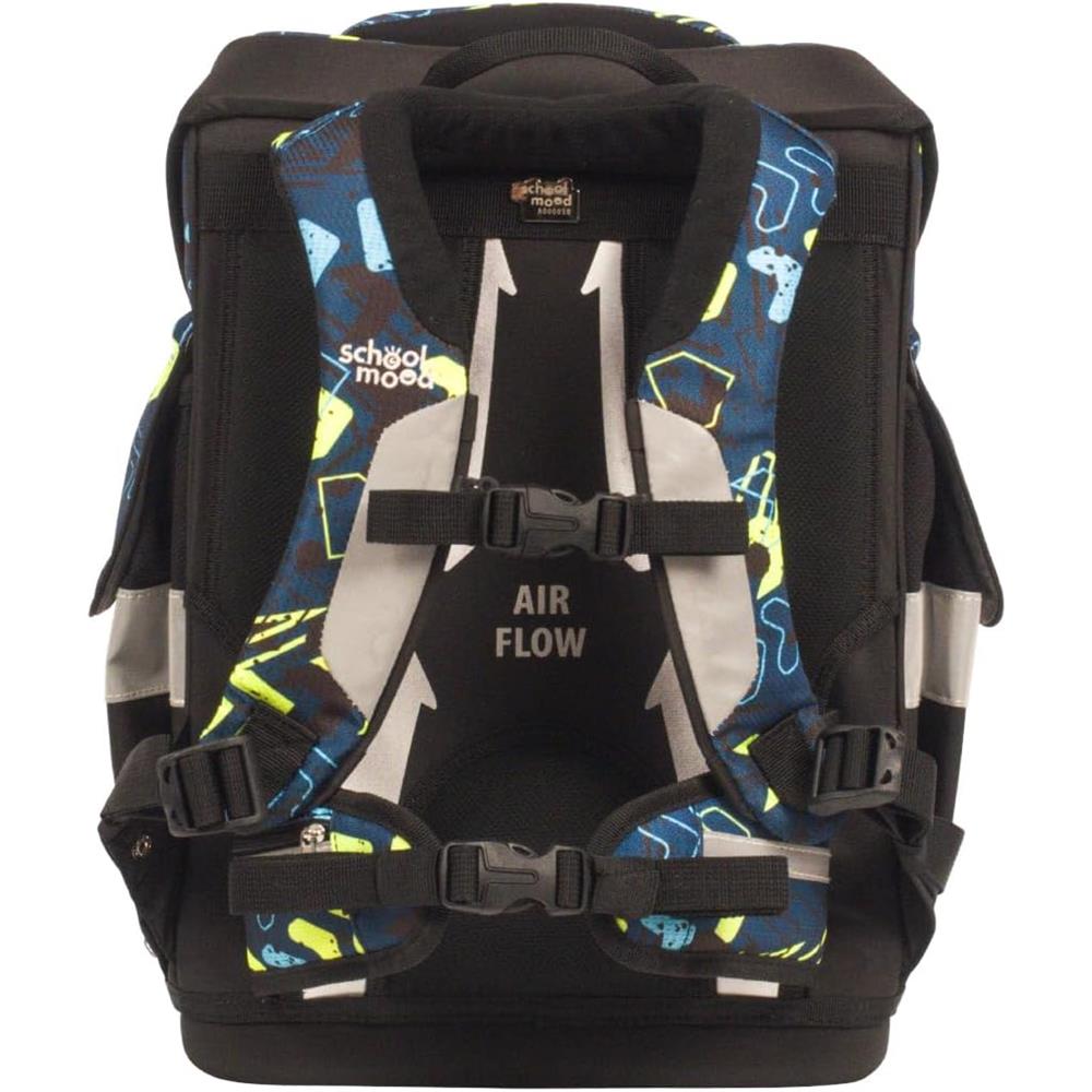 School-Mood Schulranzenset Timeless Pro, Elias (Racing), 7-teilig