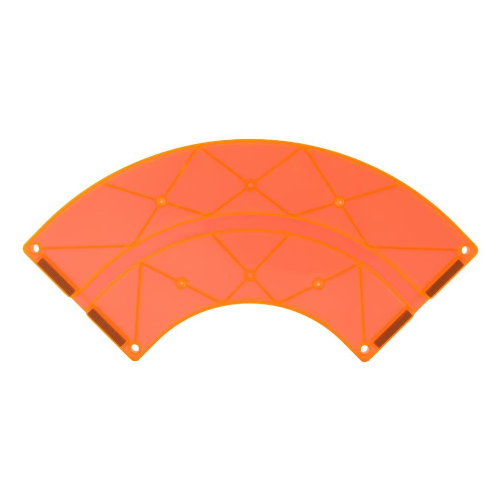 Cleverclixx Autobahn-Bausatz Erweiterungsset 15 Kurven Knallfarben, Rennstrecke, magnetische Bausteine