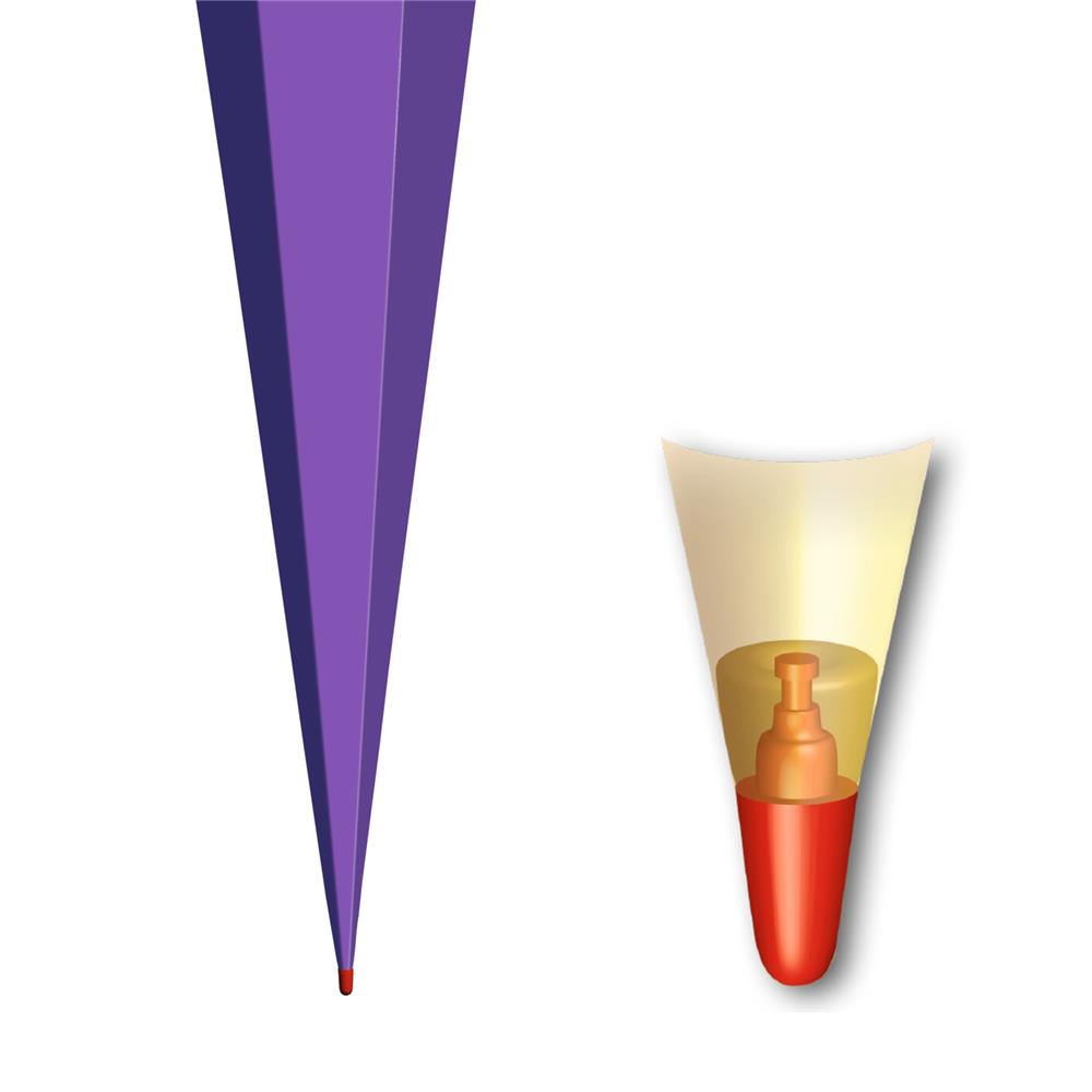 Roth Schultüte-Rohling/Basteltüte, lila, 85cm, eckig, Rot(h)-Spitze, mit Tüllverschluss (lila)