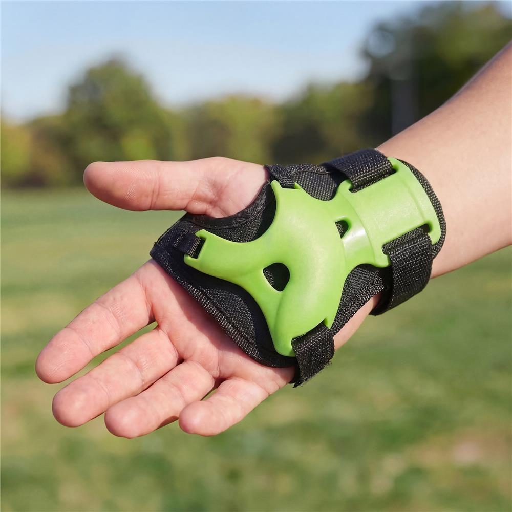 NILS EXTREME H210 Schoner-Set, Schwarz-Grün, XS - Protektoren Handgelenk Ellenbogen Knie