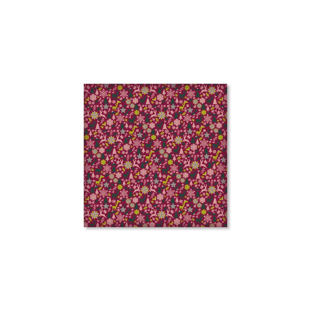 Roth Geschenktuch 3er Set X-Mas Furoshiki nachhaltig 2x 50 x 50 cm, 1x 80 x 80 cm
