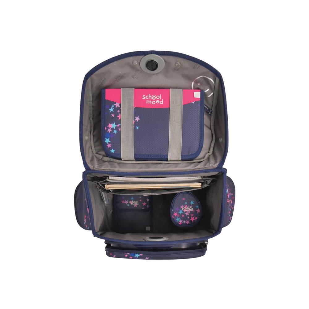 School-Mood Schulranzenset Timeless Air+ Leni (Hund, violett)