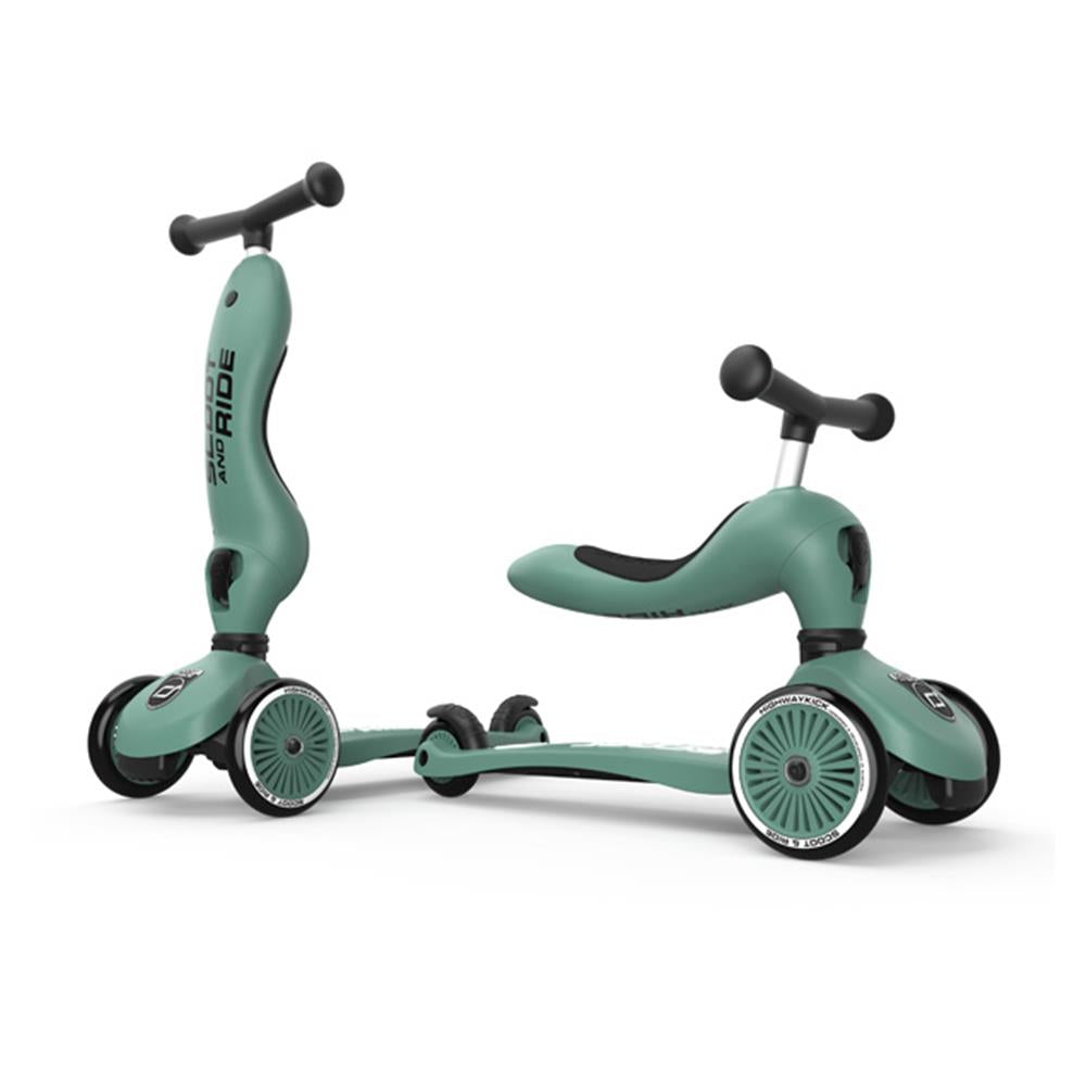Scoot & Ride Highwaykick 1, forest - 2in1 Kinderroller, ab 1 Jahr