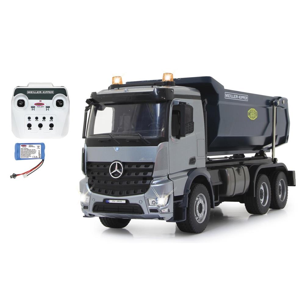 Jamara Muldenkipper Mercedes-Benz Arocs Metal Meiller, 1:20, 2,4GHz, mit Licht und Sound