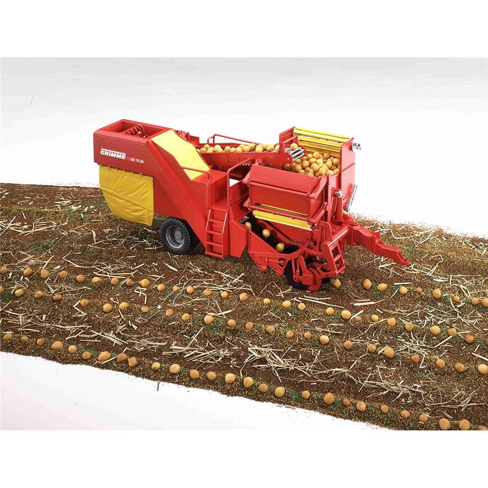 Bruder 02130 - Grimme SE75-30 Kartoffelvollernter mit 80 Kartoffelimitaten