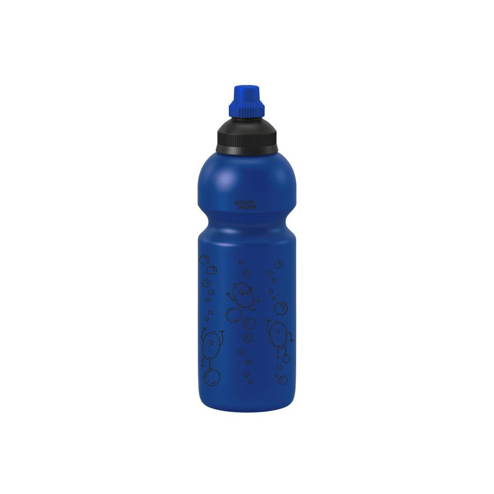 School-Mood Trinkflasche (blau, 600 ml)