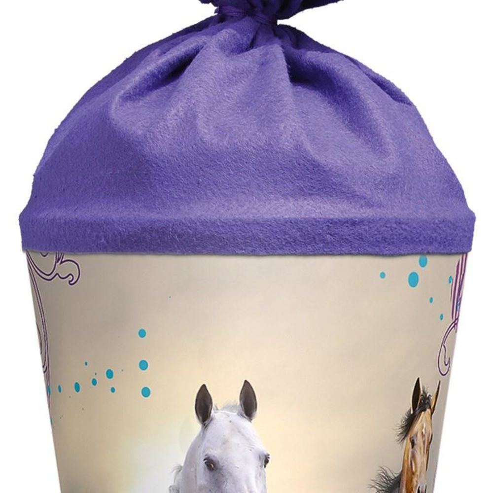 Roth Schultüte Wildpferde, 70cm, rund, Rot(h)-Spitze, Filzverschluss