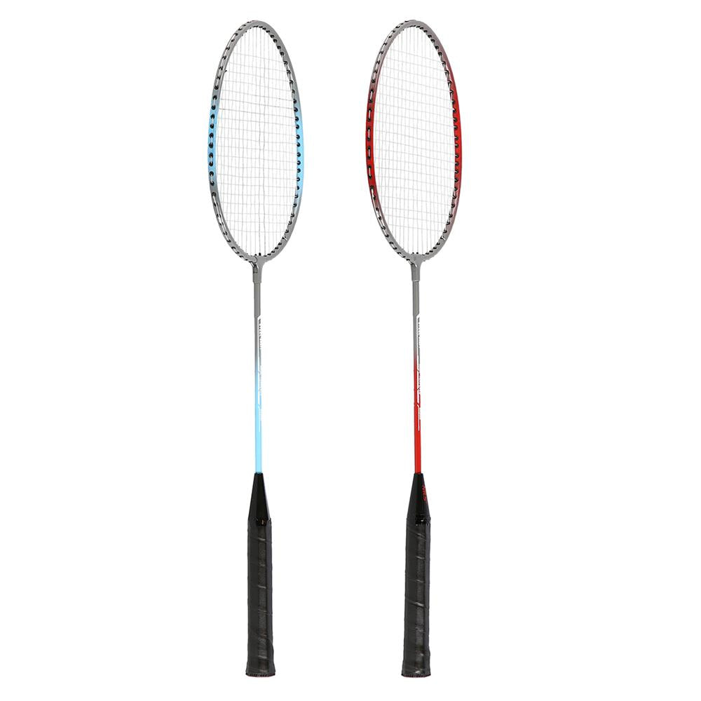 NILS Badminton Set, 2 Schläger mit Federball, Freizeit Outdoor Garten Sport
