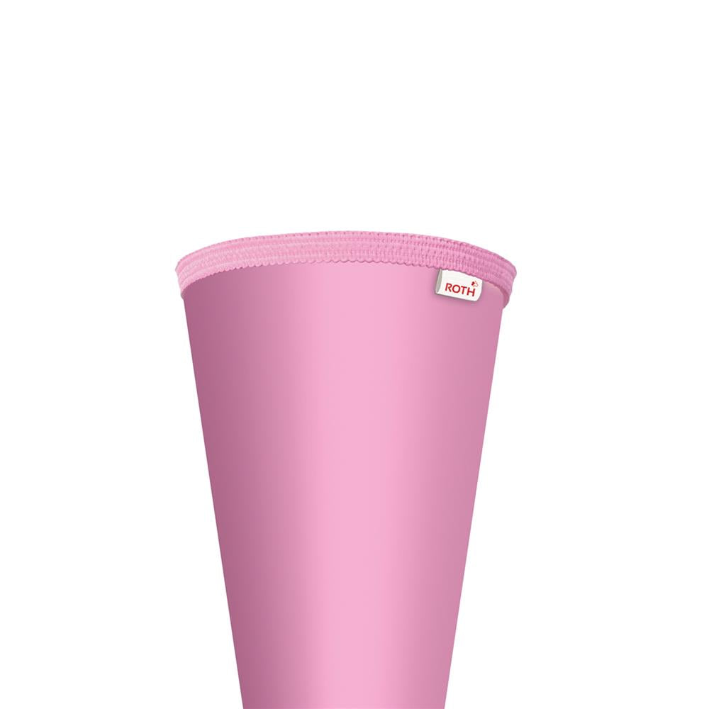 Roth Schultüte-Rohling/Basteltüte, rosa, 70cm, rund, Rot(h)-Spitze, ohne Verschluss