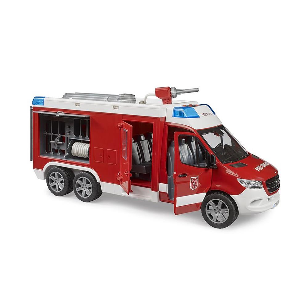 Bruder 02680 - Mercedes Benz Sprinter Feuerwehrrüstwagen, 1:16, mit Licht & Sound Modul