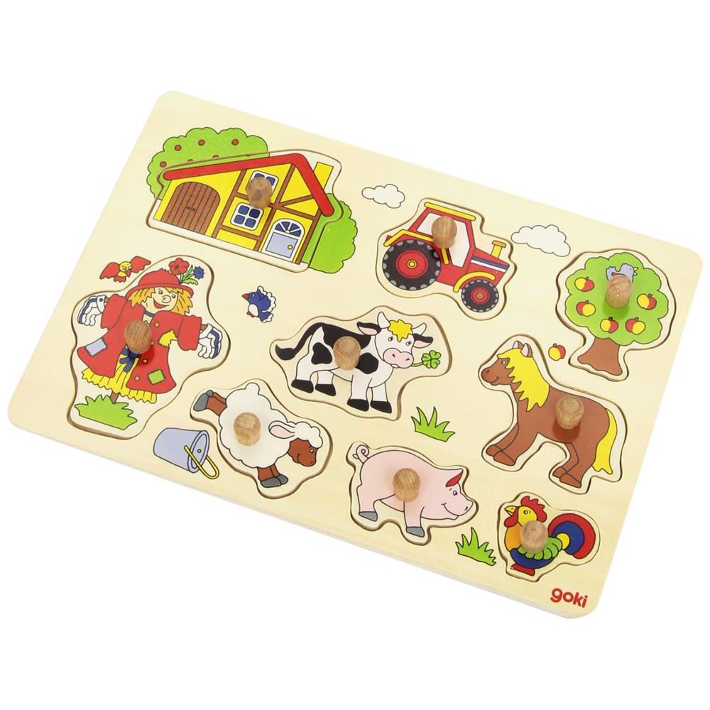 Goki Steckpuzzle Bauernhof VI