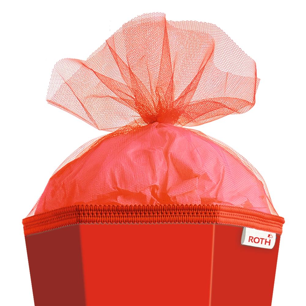 Roth Schultüte-Rohling/Basteltüte, rot, 85cm, eckig, Rot(h)-Spitze, mit Tüllverschluss