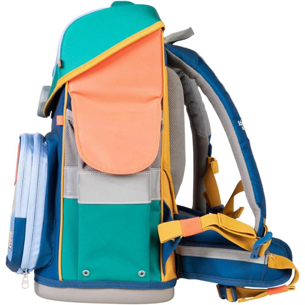 School-Mood Schulranzenset Timeless Pro Happy Sapphire (Happy Colours Collection), 6-teilig