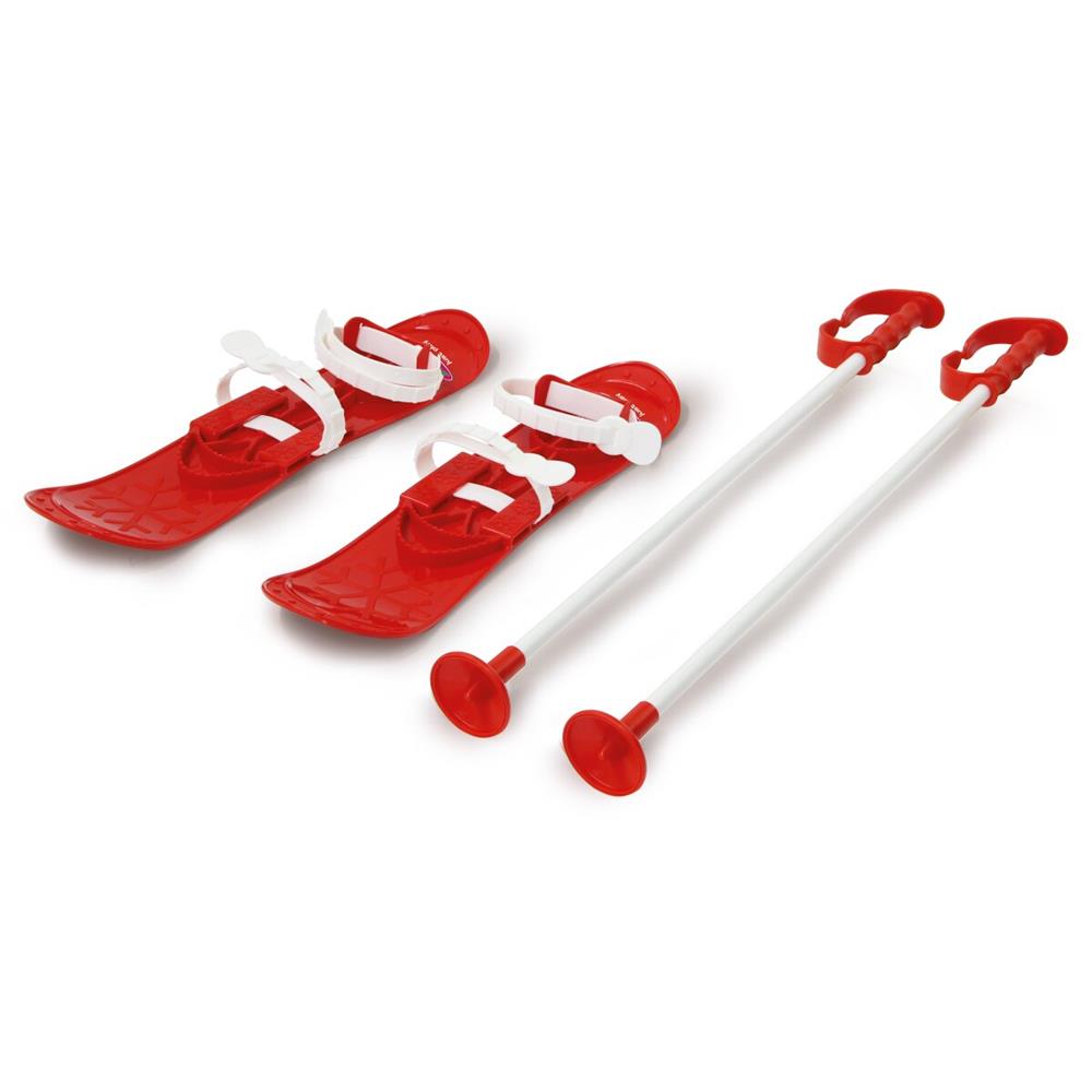 Jamara Snow Play Funny Carve 1st Step, 42cm, rot - Kinder-Ski mit Skistöcke