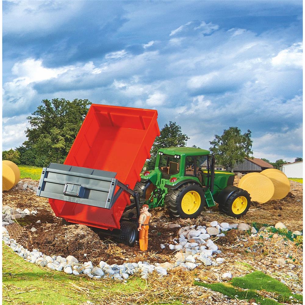 Bruder 02211 - Wannenkippanhänger mit Automatikrückwand