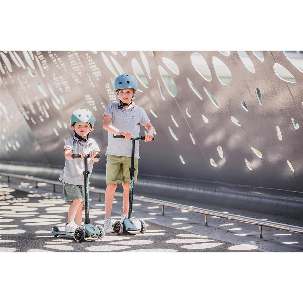 Scoot & Ride Highwaykick 5 LED Scooter, steel - Kinderroller, ab 5 Jahren