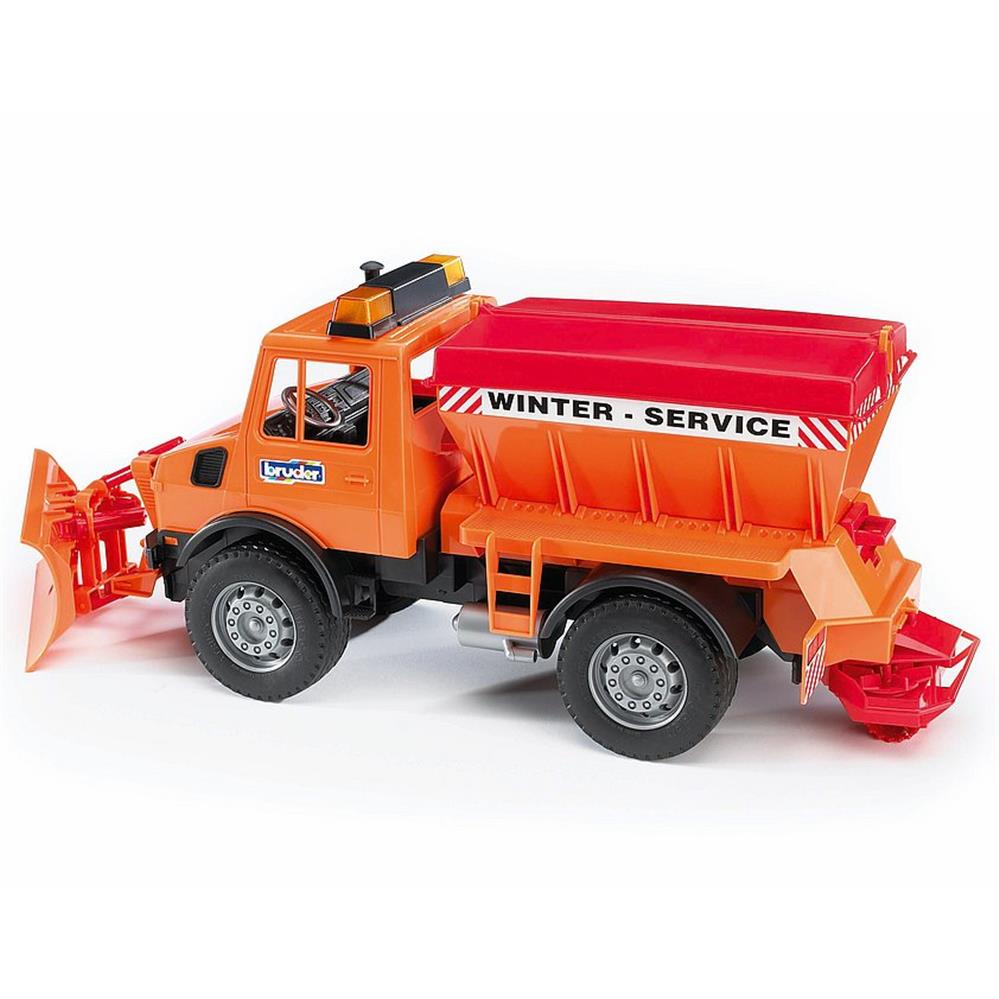 Bruder 02572 - MB Unimog-Winterdienst mit Räumschild