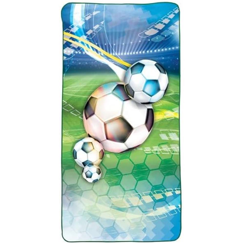 Roth Kinder-Badetuch, Fußball, 60 cm x 120 cm, schnell trocknend