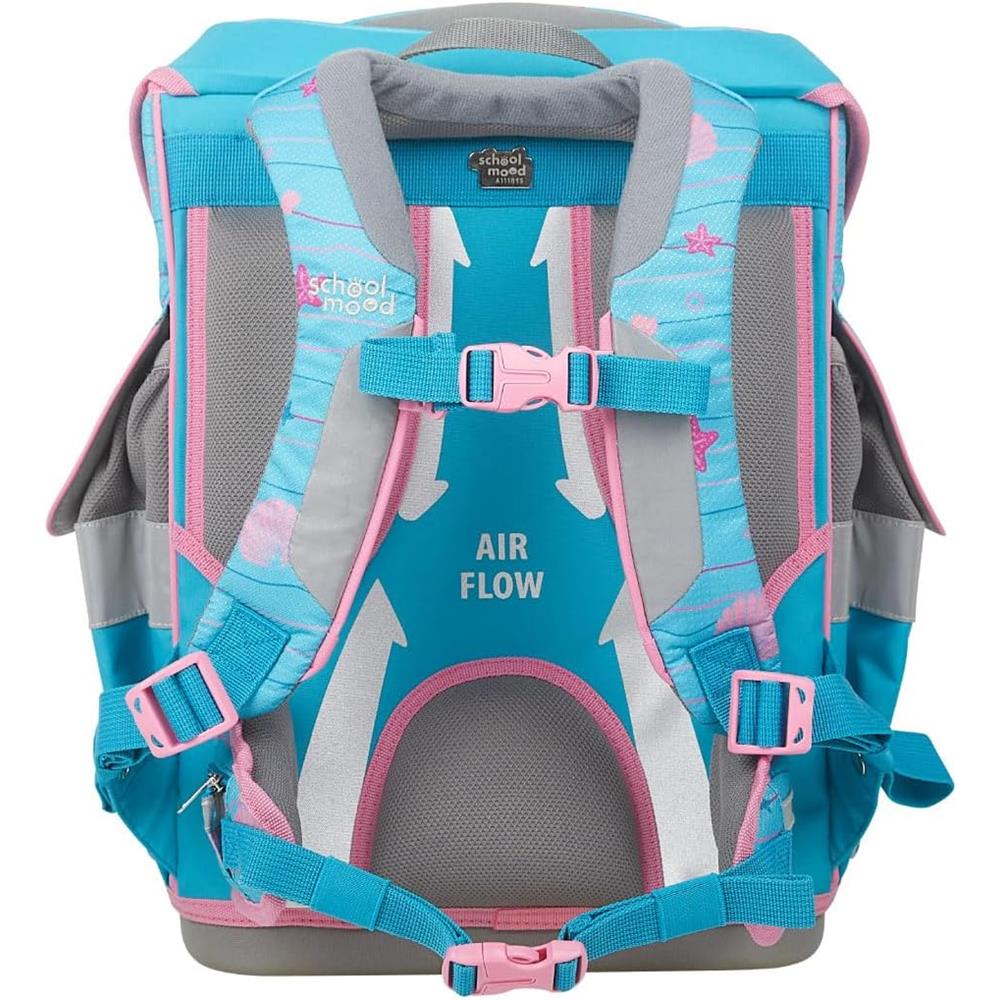 School-Mood Schulranzenset Timeless Pro, Lilly (Mermaid), 7-teilig