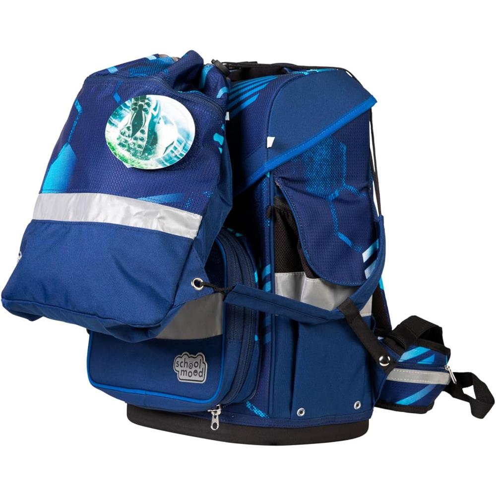 School-Mood Schulranzenset Timeless Pro Jonas (Fußball), 7-teilig