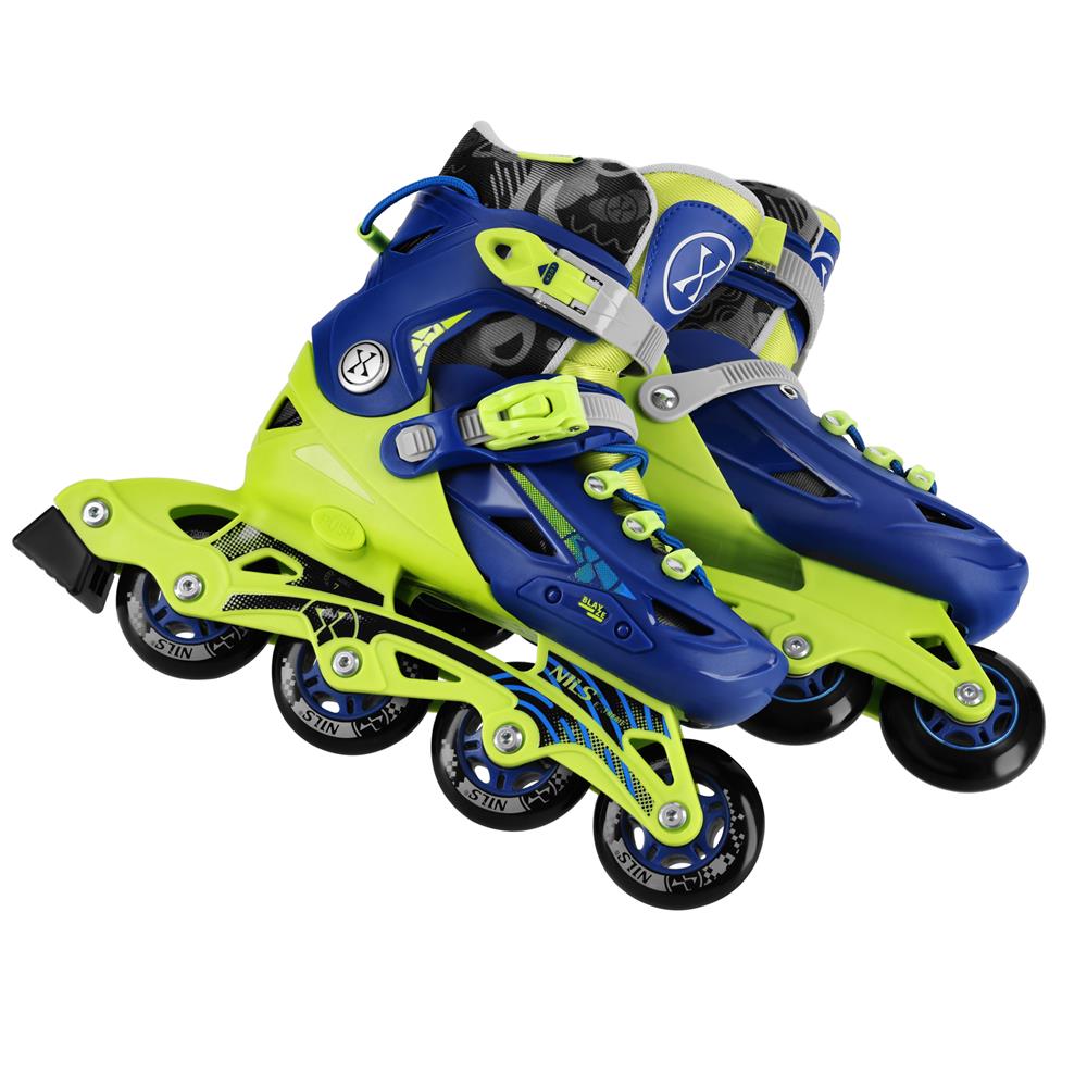 NILS EXTREME NA1055 BLAZE Inlineskates Inliner Kinder Gr. 35-38, Dunkelblau, größenverstellbar