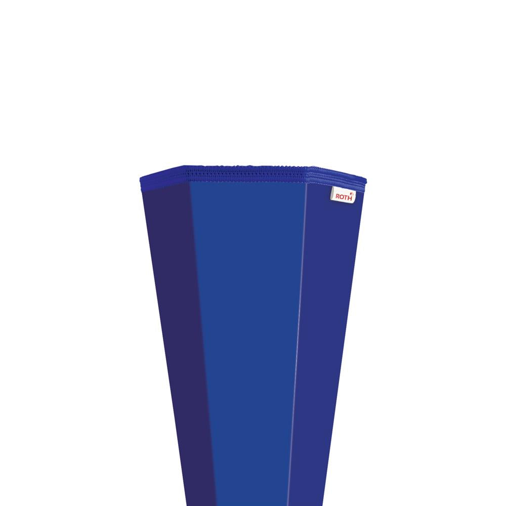 Roth Schultüte-Rohling/Basteltüte, ultramarinblau, 85cm, eckig, Rot(h)-Spitze, ohne Verschluss