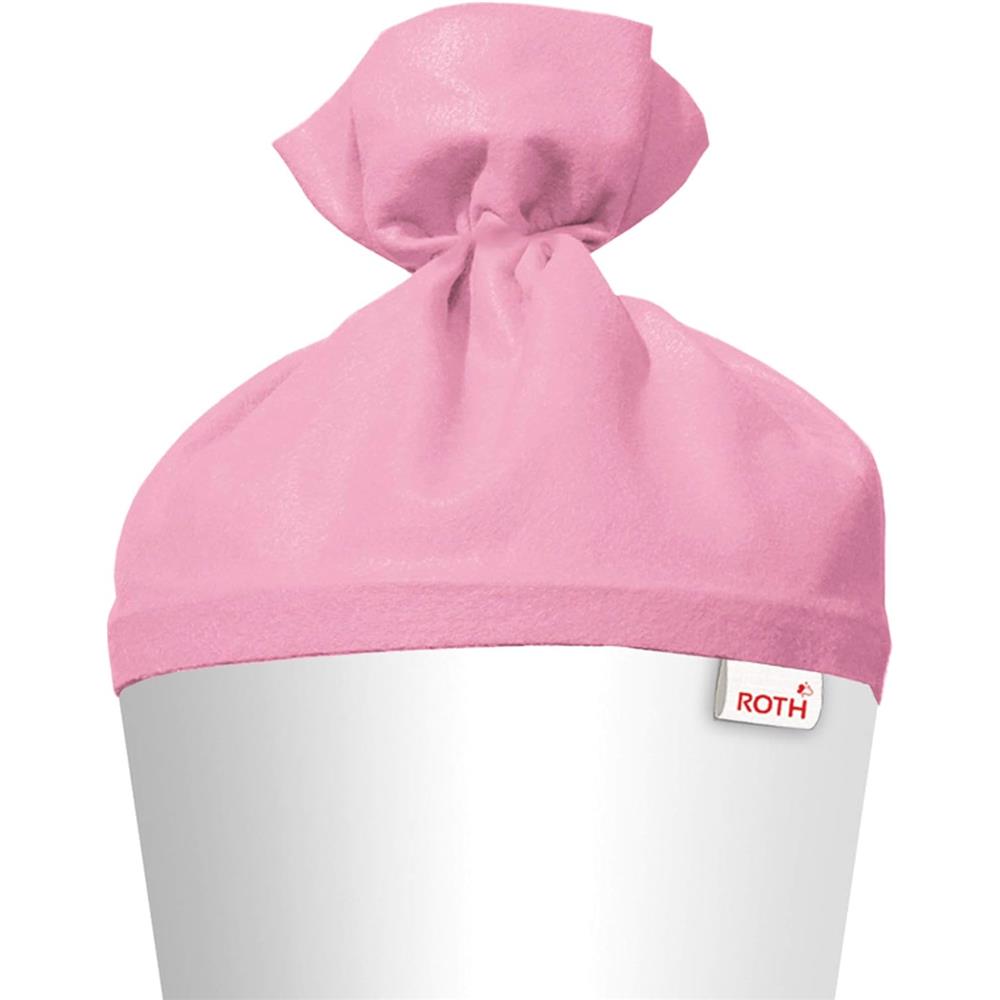 Roth Schultüte-Rohling/Basteltüte, weiß, 70cm, rund, Rot(h)-Spitze, mit Filzverschluss (pink)