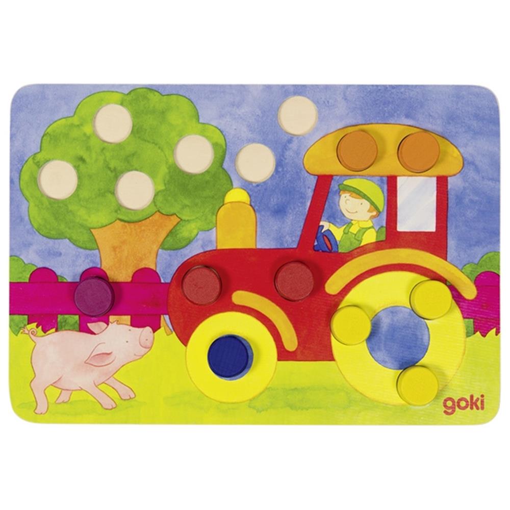 Goki Farbwürfelspiel - Lernspielzeug (Farben)