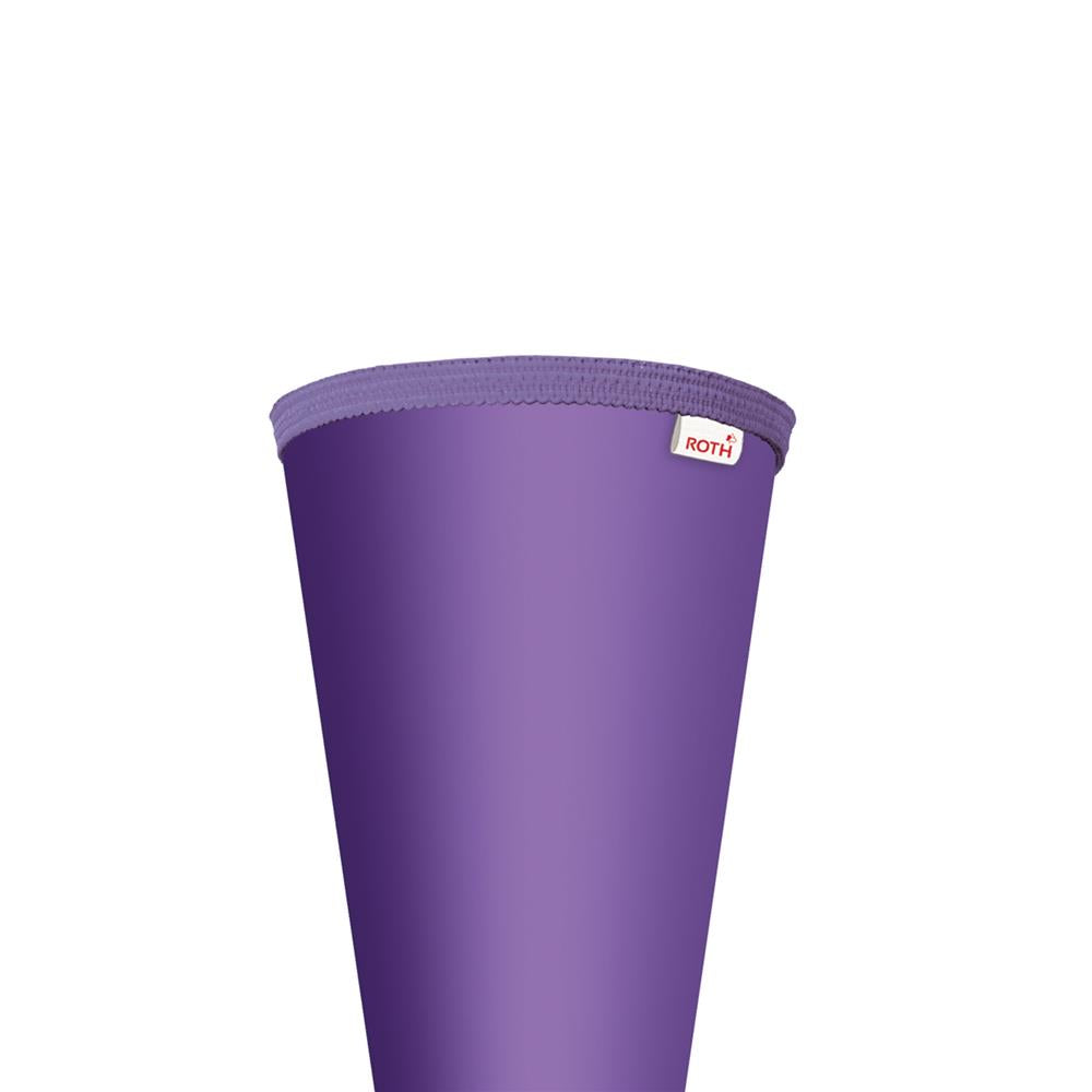 Roth Schultüte-Rohling/Basteltüte, lila, 70cm, rund, Rot(h)-Spitze, ohne Verschluss