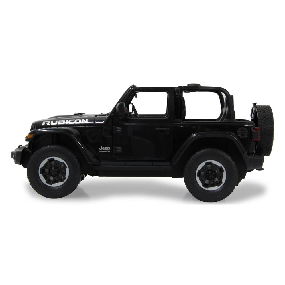 Jamara Jeep Wrangler JL 1:14 schwarz 2,4GHz Tür manuell Ferngesteuertes Auto mit LED Fahrlicht