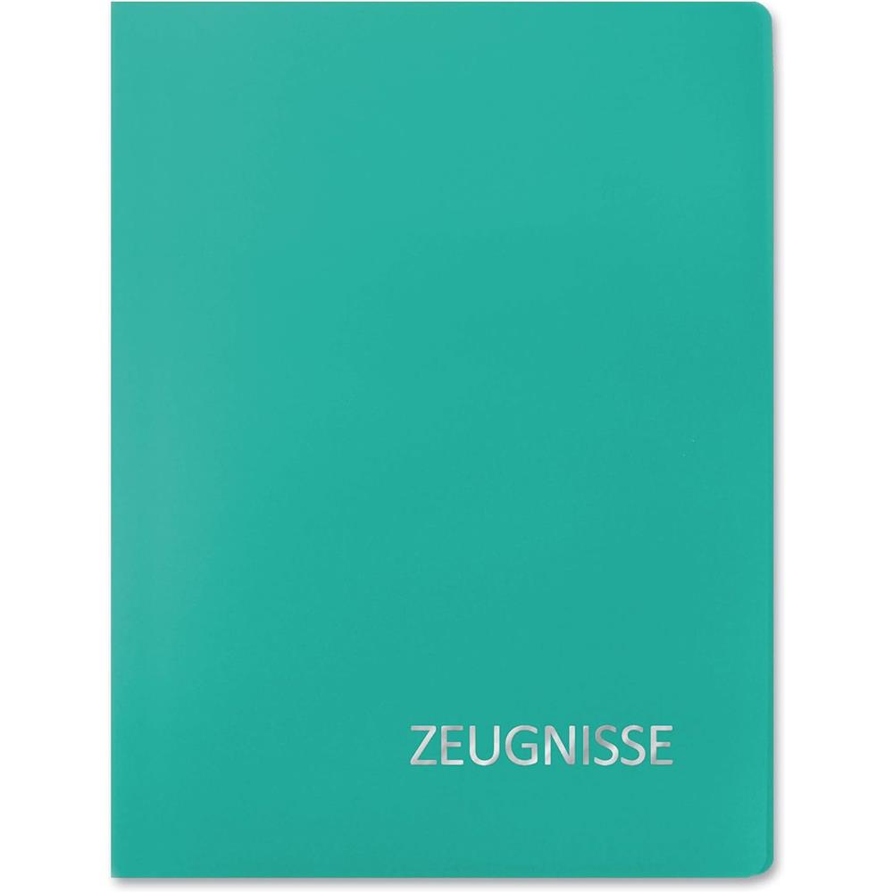 Roth Zeugnismappe Basic Türkis, mit 20 A4 Klarsichthüllen
