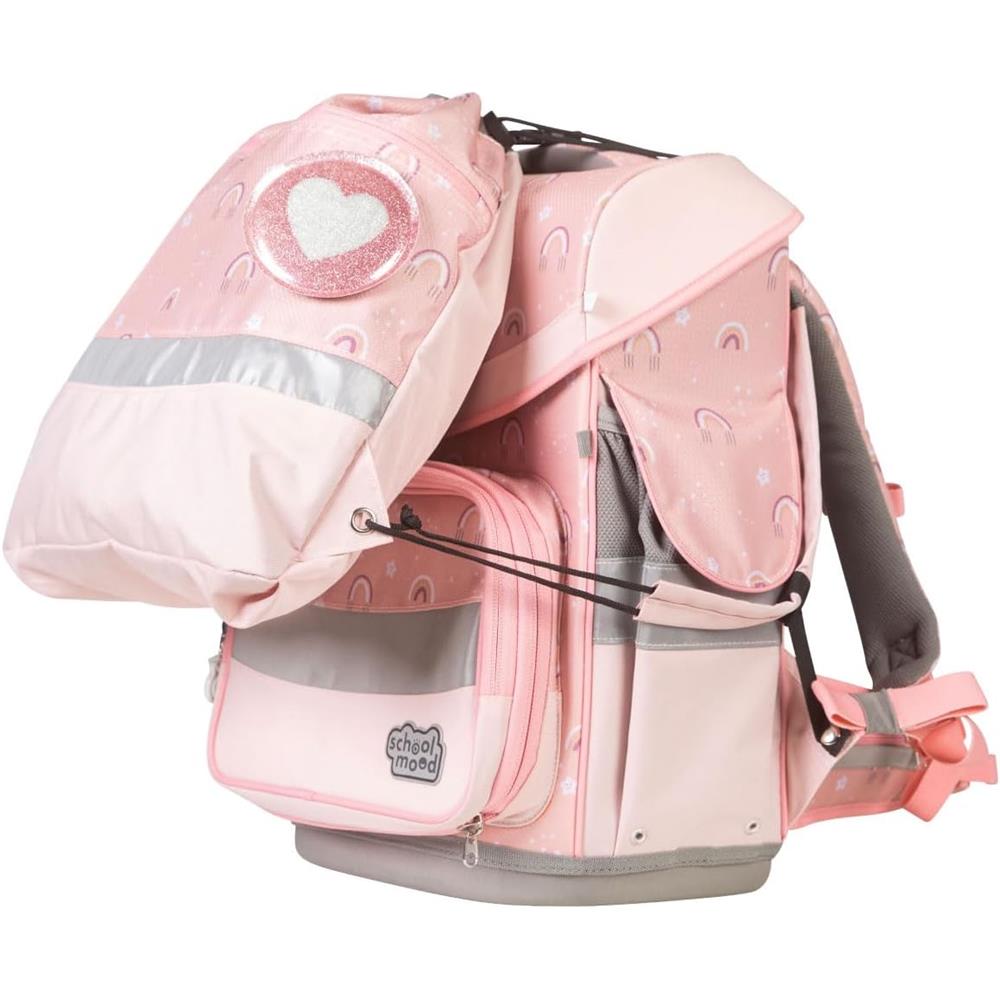 School-Mood Schulranzenset Timeless Pro Rainbow, 7-teilig